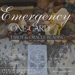 Lecture de tarot d’urgence sur une seule carte