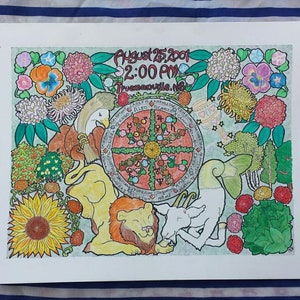 Mapa Natal Iluminado - Arte Astrológica Personalizada 10x14