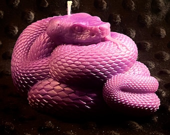 Pink/Purple Snake Candle