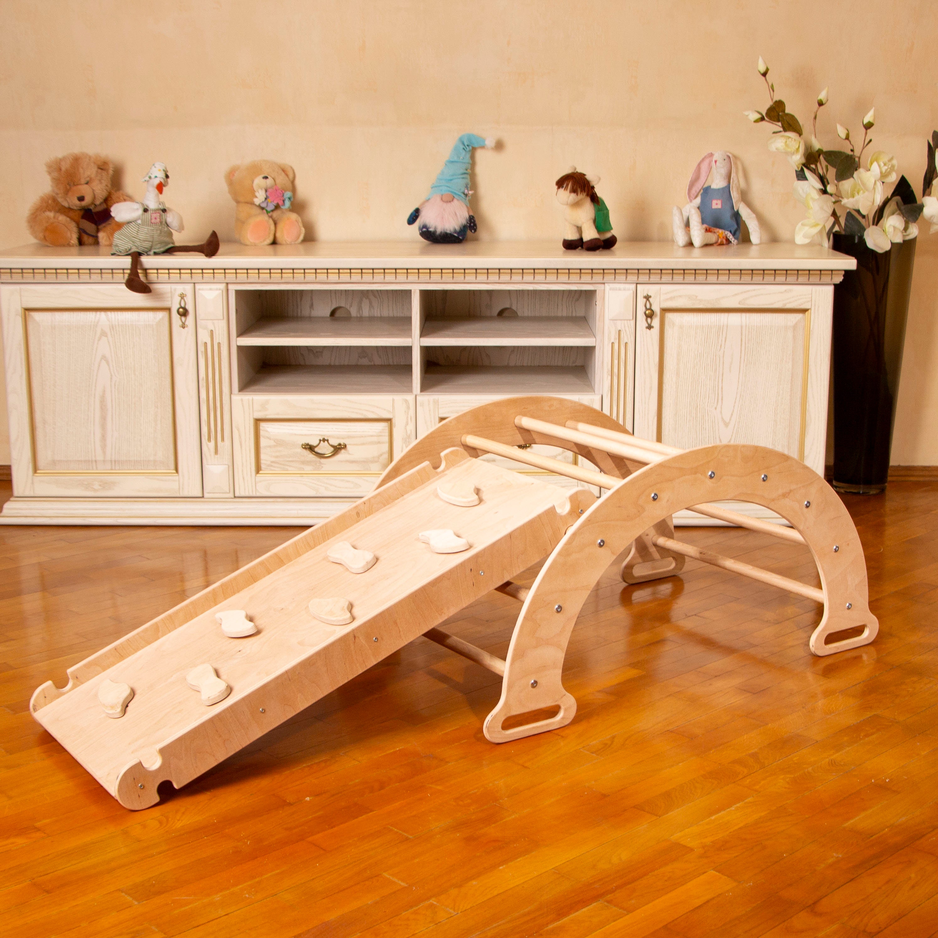 Montessori Arch With Pillow and Ramp for Kids, Indoor Playground ...