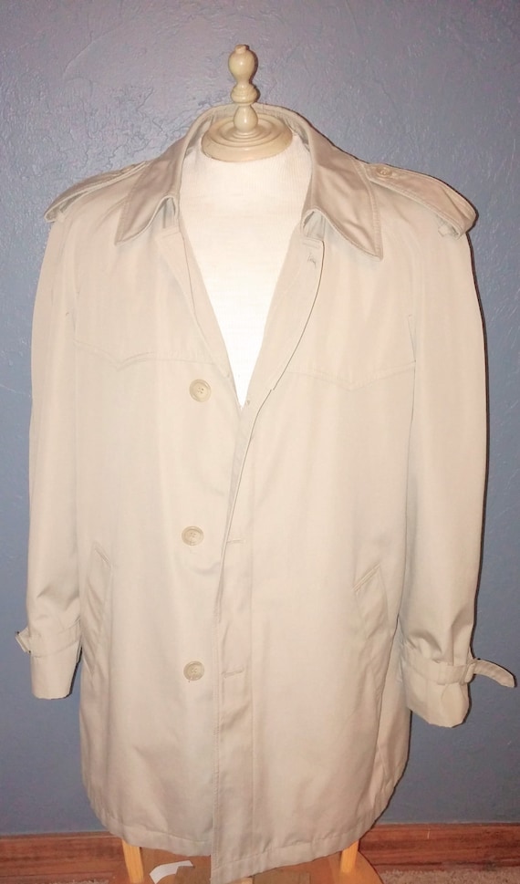 Vintage London Fog Trench Coat Size 40R - image 2