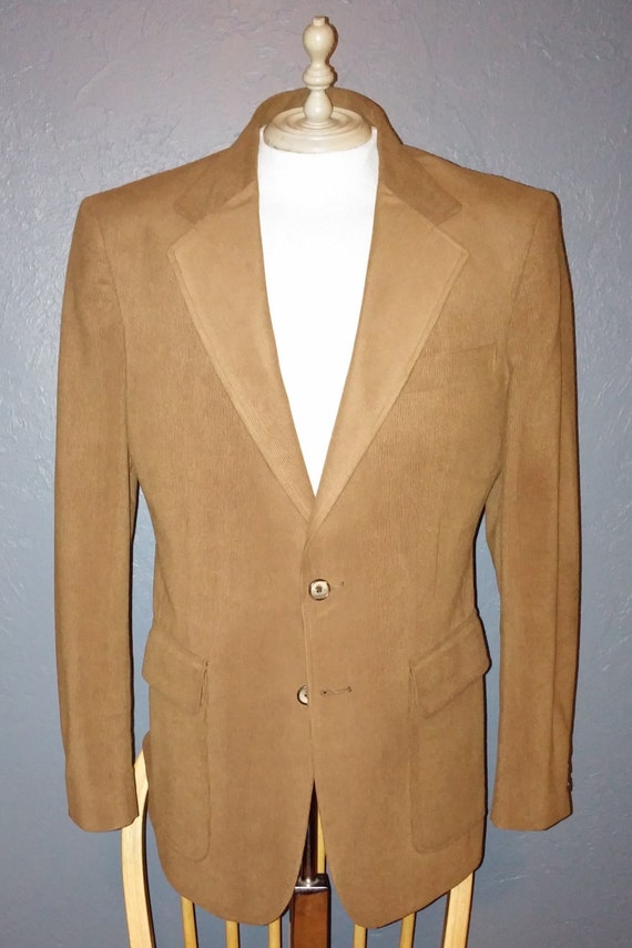 Vintage 80's Brown Corduroy Blazer by Montgomery W