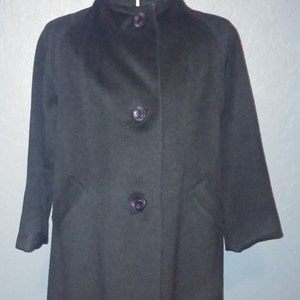 Vintage Forstmann Wool Coat with Fox Collar image 3