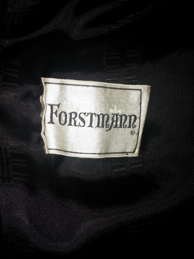 Vintage Forstmann Wool Coat with Fox Collar image 4