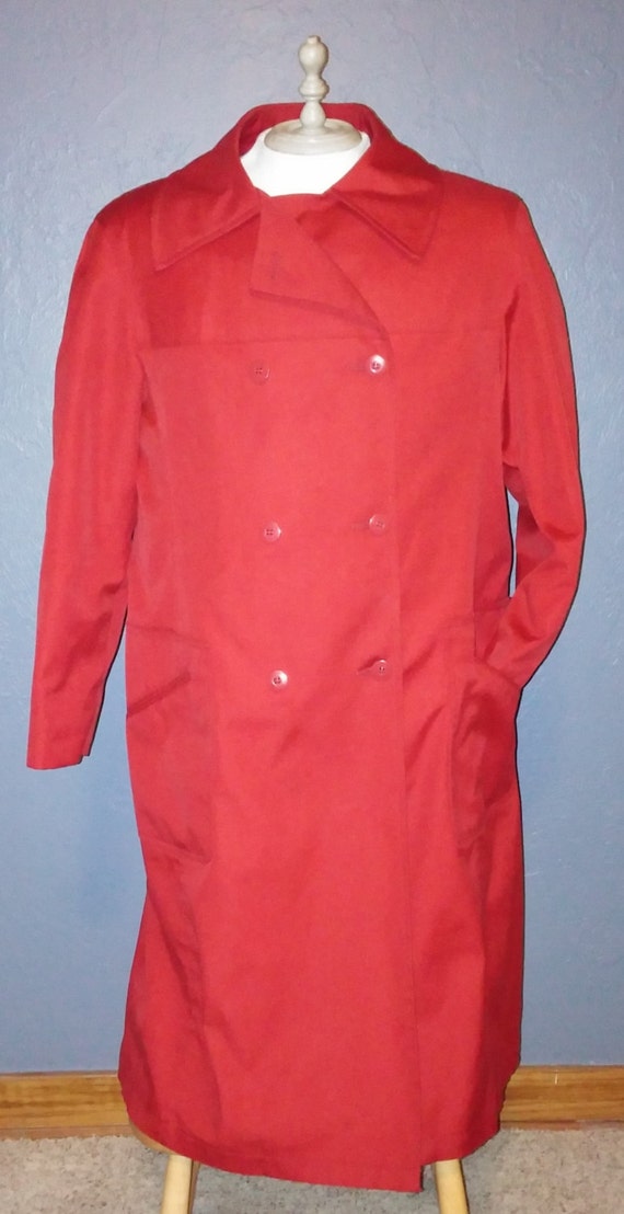 Vintage Women's Red London Fog Coat