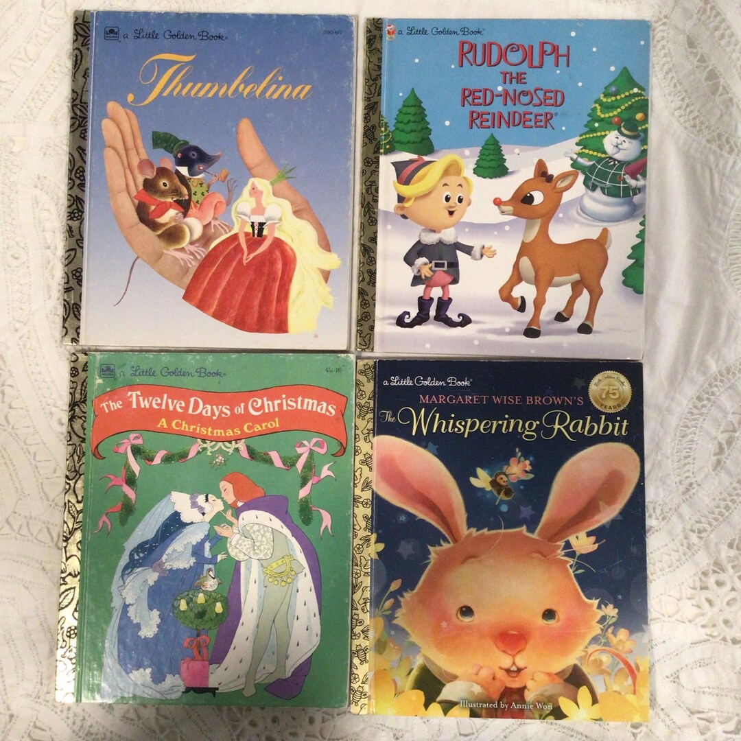 Vintage Little Golden Book, Rabbit, Kitten, Pokémon, Peter Pan, Rudolph ...