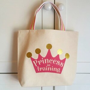 Princess in Training,Princess tote,Princess Goody bag,Fairy tale birthday gift