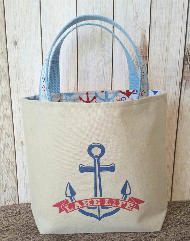 Boat Bagkid's Lake Tote Bag Anchor Toteboat Birthday - Etsy