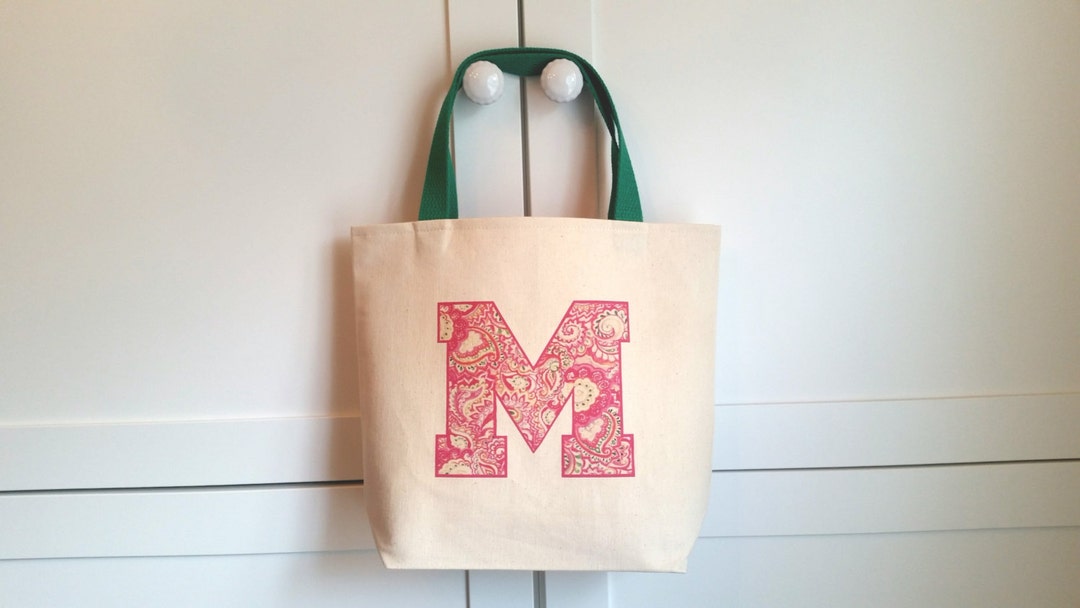 Monogram Totepaisley Totepreschool Tote Bagkindergarten - Etsy