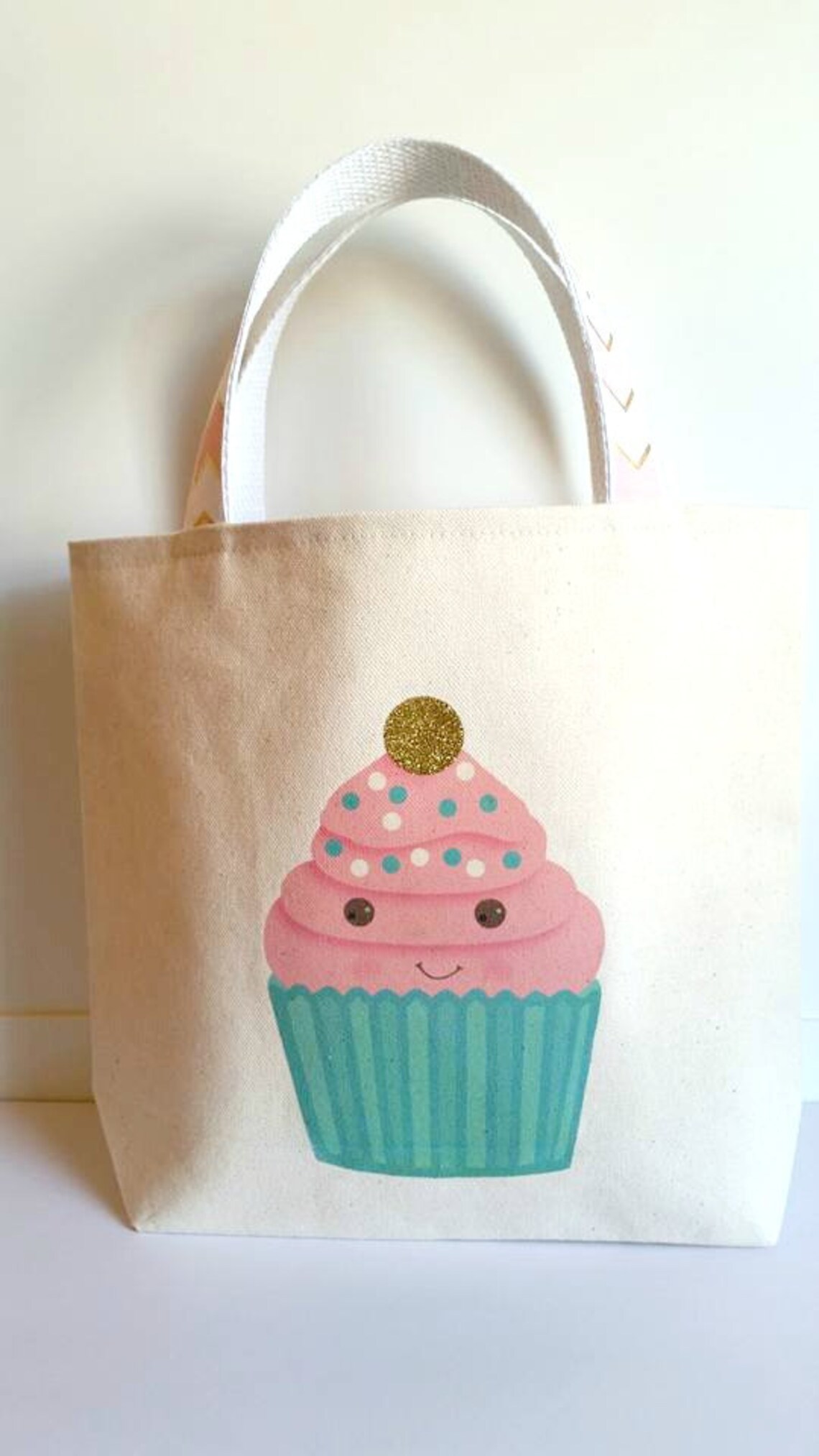 Cupcake Toteglitter Baghappy Foodbirthday Gift Bag for Her Etsy
