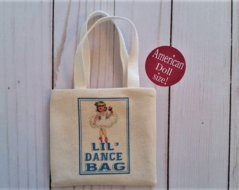 Doll dance tote,Ballet tote,18 inch doll tote