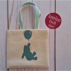 Book tote,18 inch doll bag,Doll purse,Bear tote for dolls