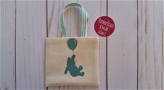 Book tote,18 inch doll bag,Doll purse,Bear tote for dolls