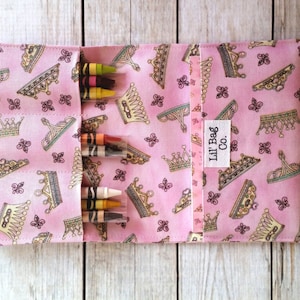 Princess Crayon roll,Crayon Wallet,Crayon storage,Princess book image 1