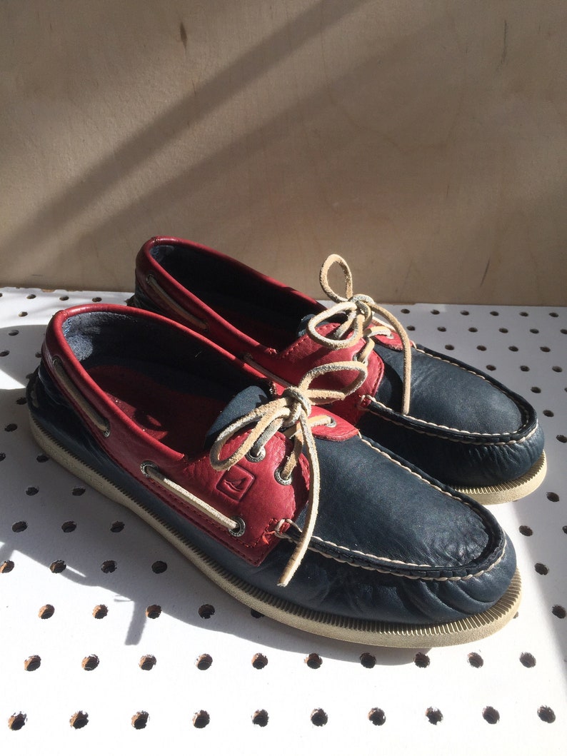 sperry red white blue