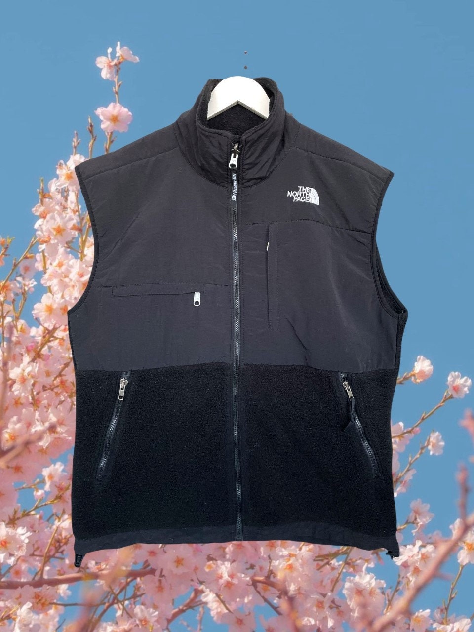 the north face vest fleece