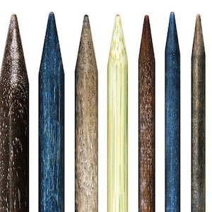 Lykke 5 inch Interchangeable Birchwood  Extra Needle Tips US Sizes 3-17 in Grey, Indigo, Umber, Blush, Grove
