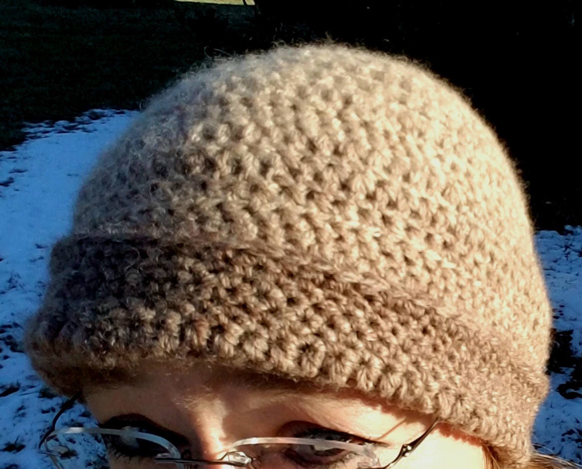 Created By Cyd Hobbii Metallico Ombre‎ Tan Crochet Beanie Wool Hat Handmade NEW The Color Fade Beanie | Free Crochet Hat Pattern - The  main image 3