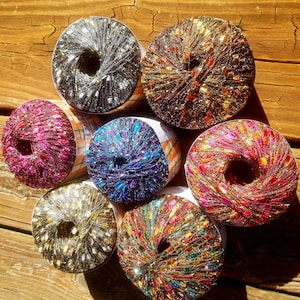 Novelty Dazzle Metallic Ribbon, Ladder Yarn, Listing 8 of 8