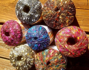 Novelty Dazzle Metallic Ribbon, Ladder Yarn, Listing 8 of 8