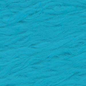 May include: A close-up of a soft, fuzzy turquoise fabric. The fabric has a textured, slightly wavy appearance.