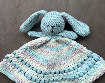 Bunny Lovey; Plush; Crochet, Handmade