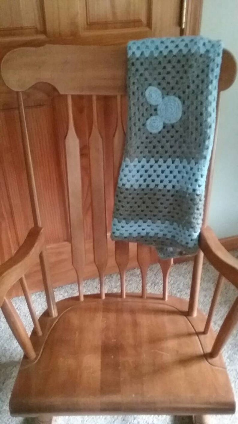 Mickey Mouse Baby Blanket Disney Baby Blanket Blue and Grey Etsy