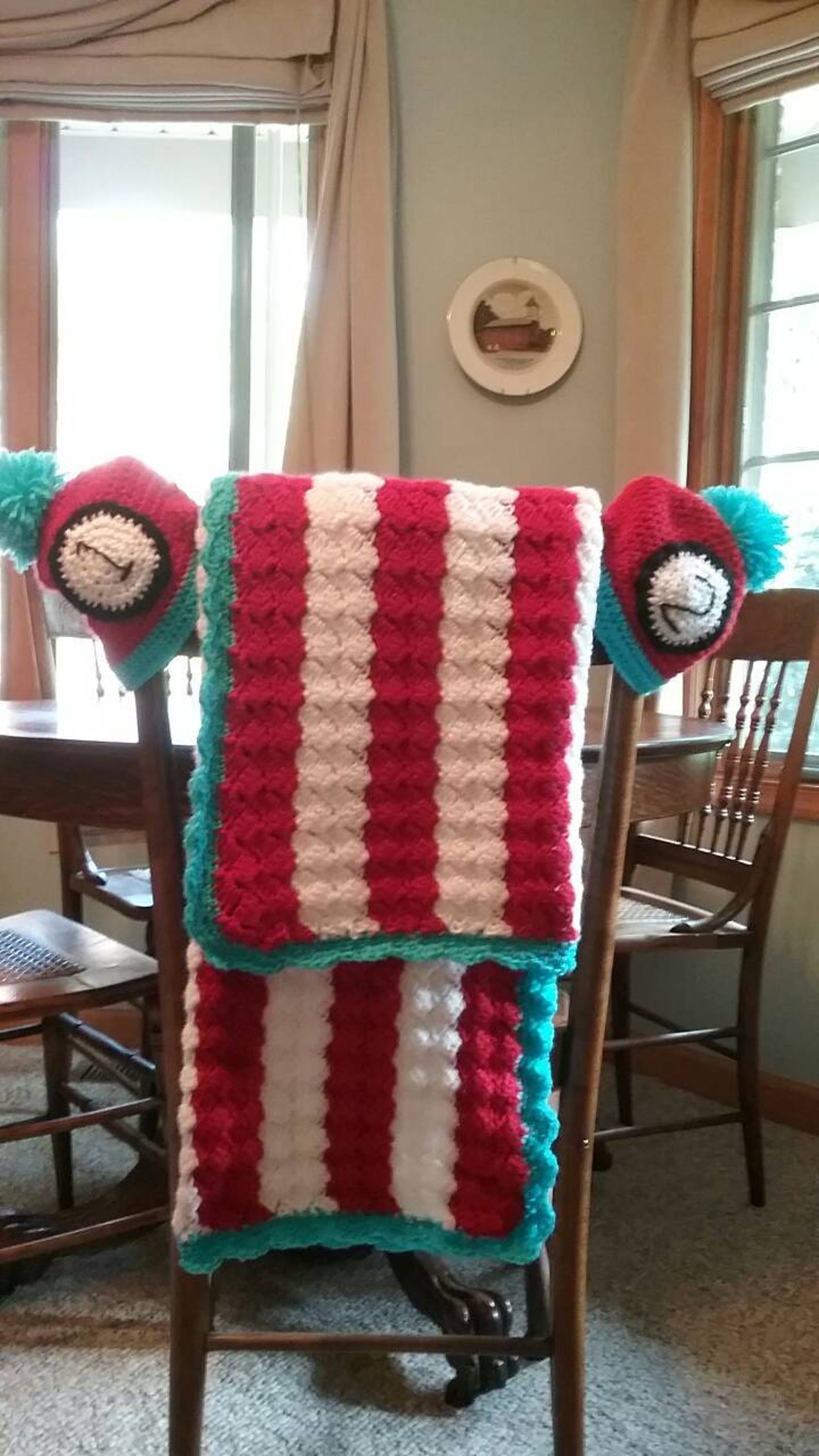 Twin Baby Blanket and Hat Set Baby Hat and Blanket Shower Etsy