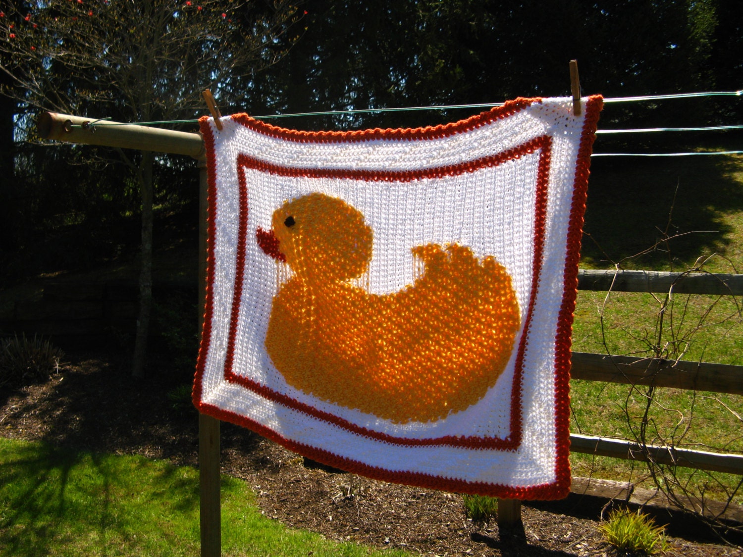 Baby Duck Blanket Duckling Baby Blanket Rubber Duckie Etsy