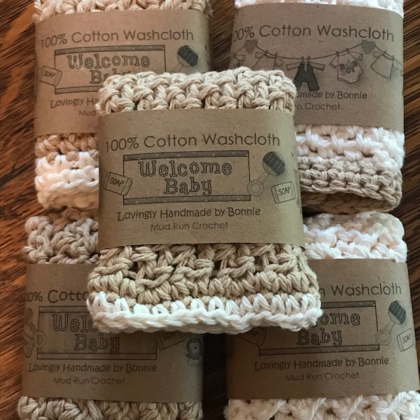 Baby Washcloth Etsy