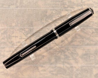Esterbrook transitional J fountain pen (restored) - Black 9048 Flexible Fine NOS nib