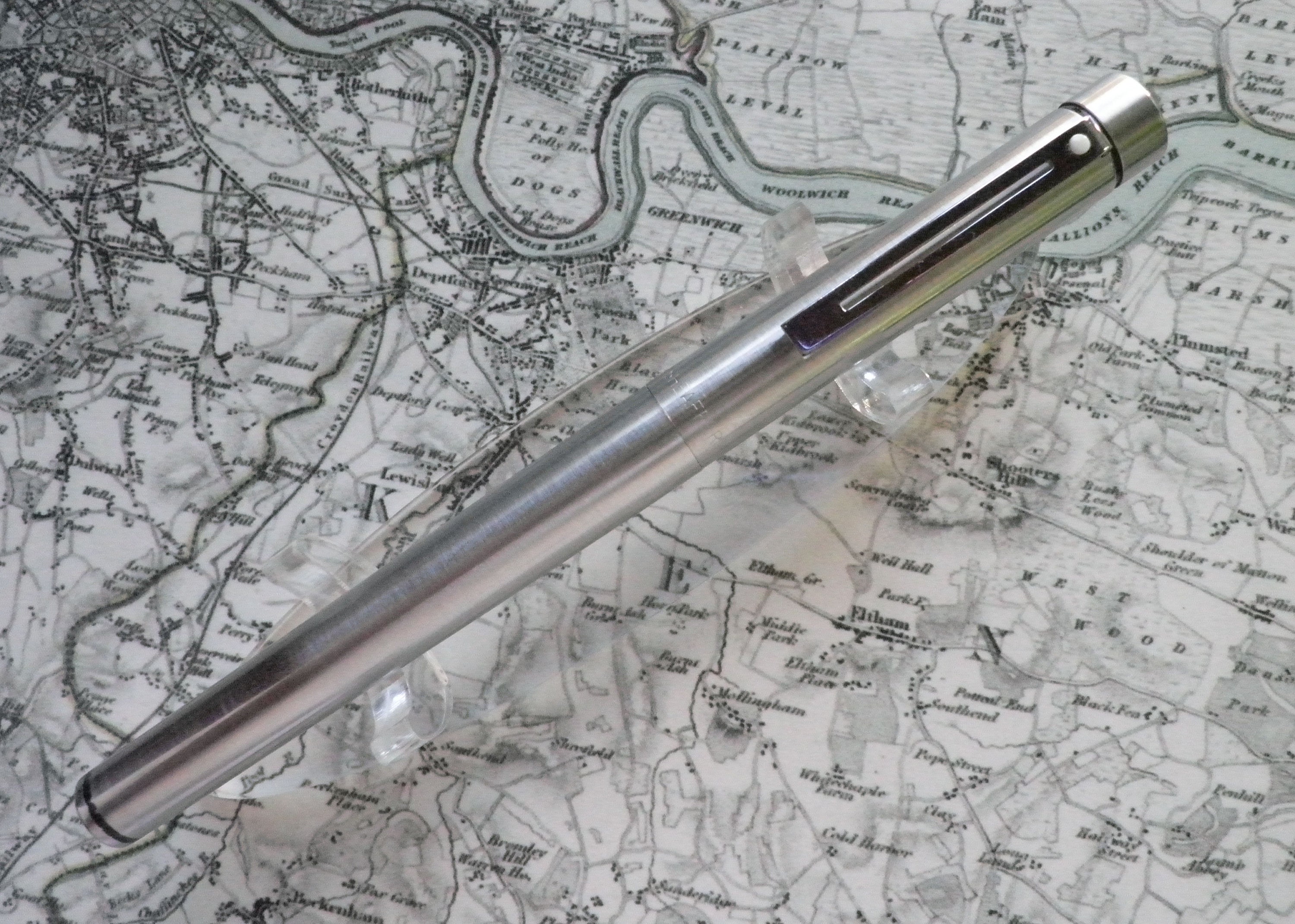 Weerkaatsing heb vertrouwen capaciteit Sheaffer Targa 1001 Stainless Steel Fountain Pen converter - Etsy Norway