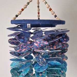 Ocean Nursery Mobile: Handmade Coastal Hanging Art, Baby Room Decor
