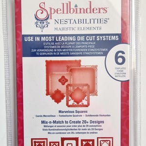 Spellbinders Nestabilities Dies - Majestic Elements S3-383 | Metal Cutting Die Set for Cardmaking & Crafts