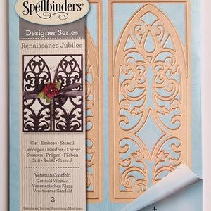 Matriz Veneziana Spellbinders | Coleção Card Creator | Matriz de Corte em Metal para Artesanato e Criação de Cartões
