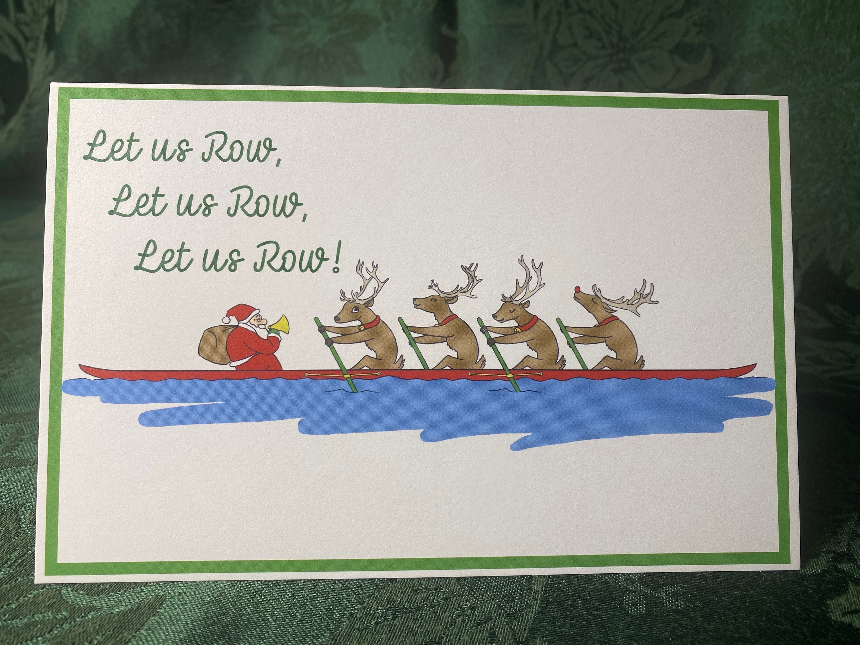 Multi Pack of 10 Rowing Christmas Cards Etsy