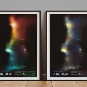 Constellation of Portugal - Uniquely Cosmic Travel Poster