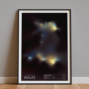 Constellation du Pays de Galles - Poster de voyage cosmique unique