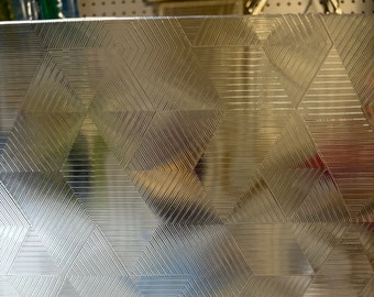 thumbnail image 2 of Spectrum Clear Rain Water Stained Glass Sheet - 8x12 Textured Glass By BiNARi 2 of 4