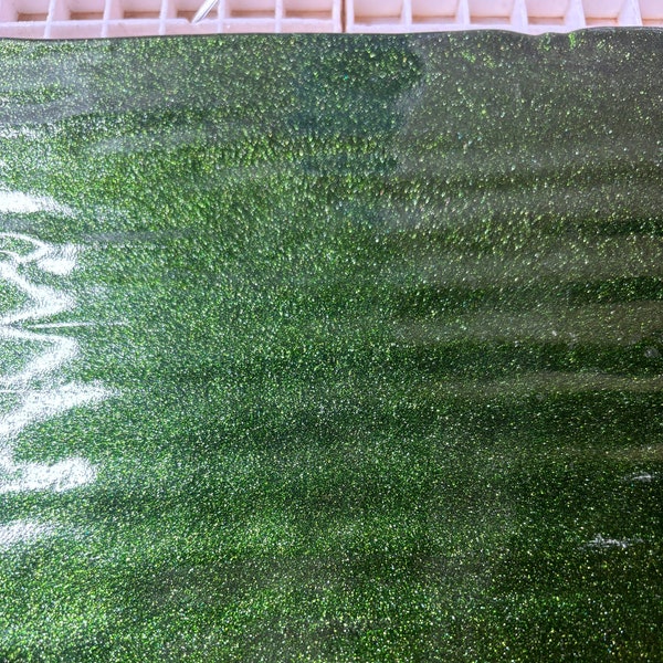 Stained Glass Sheet, 10" x 5"  - Light Aventurine  Green (B 1412 00)