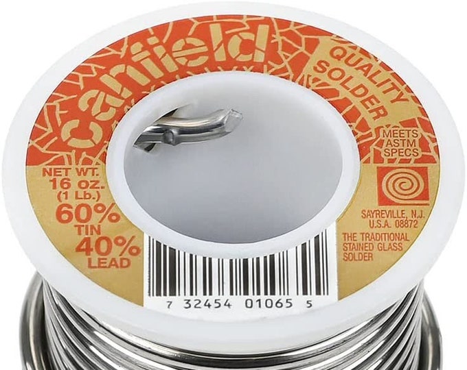 Canfield Solder 60/40 1 Lb Spool. Solder for Stained Glass Etsy