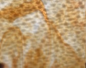 Stained Glass Sheet, 8 quot x 6 quot - Amber and White Granite (Kokomo 11 DG)