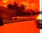 Stained Glass Sheet, 8 quot x 6 quot - System 96 Orange Cathedral (Spectrum 171 System96)