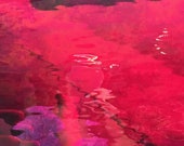 Stained Glass Sheet, 8 quot x 6 quot Ruby Red WaterGlass Iridized (Spectrum 152 w irid)