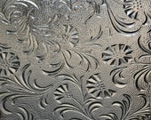Stained Glass Sheet, 8x6 - Clear w flowers