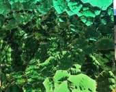 Stained Glass Sheet, 8 quot x 6 quot - Green Wavolite (Kokomo)