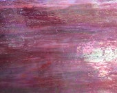 Stained Glass Sheet, 8 quot x 6 quot - Pink Flaminto Wispy Iridized (UK 330)