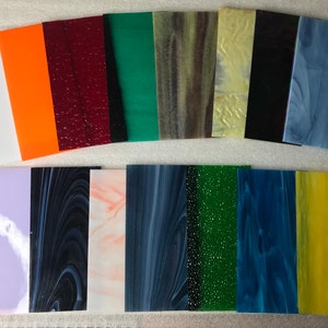 Premium Assortment&quot;  15 pieces of 8&quot; x 4&quot; Glass