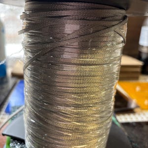 Braided and Tinned Copper Wire - Reinforcement  10 ft - Stained glass supplies