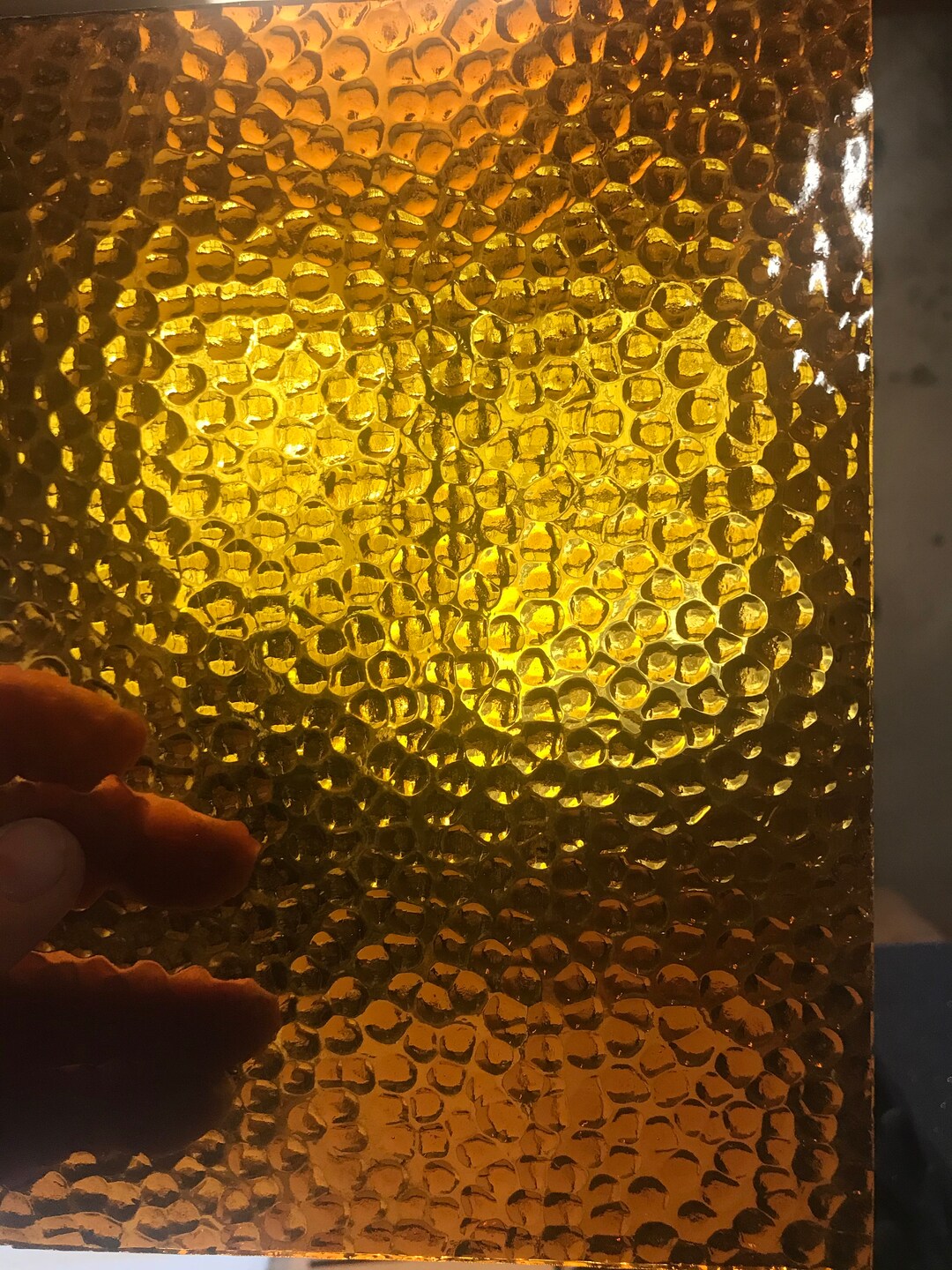 Stained Glass Sheet, 8 X 6 Medium Amber Hammered wissmach 310 H Etsy